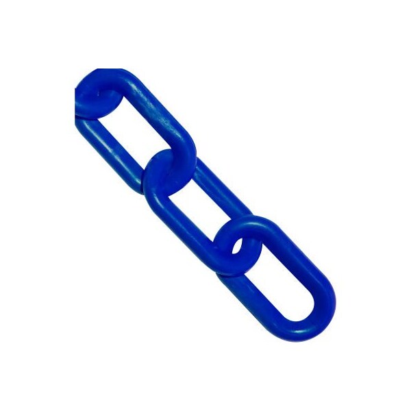 Gec Mr. Chain Plastic Chain, 3/4in Link, 25'L, HDPE, Traffic Blue 00026-25 - main